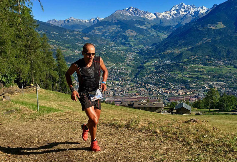 Giuliano Cavallo allenamento di trail running con orologio GPS Suunto