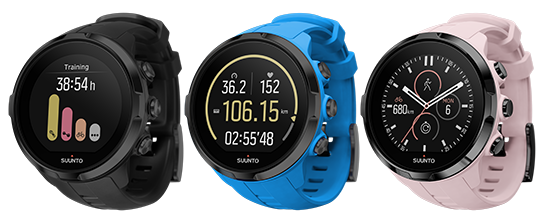 Spartan Sport Wrist HR Uhren gibt es in drei verschiedenen Farben