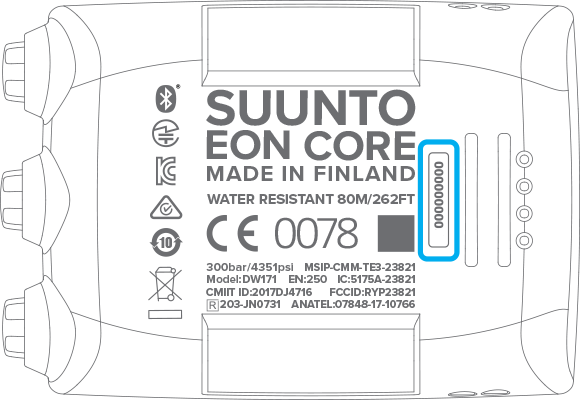 Serial number EON Core