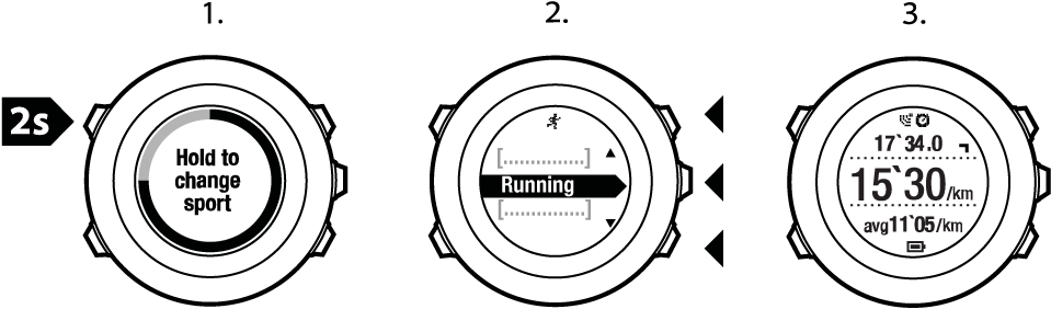 switching sport during exercise Ambit2