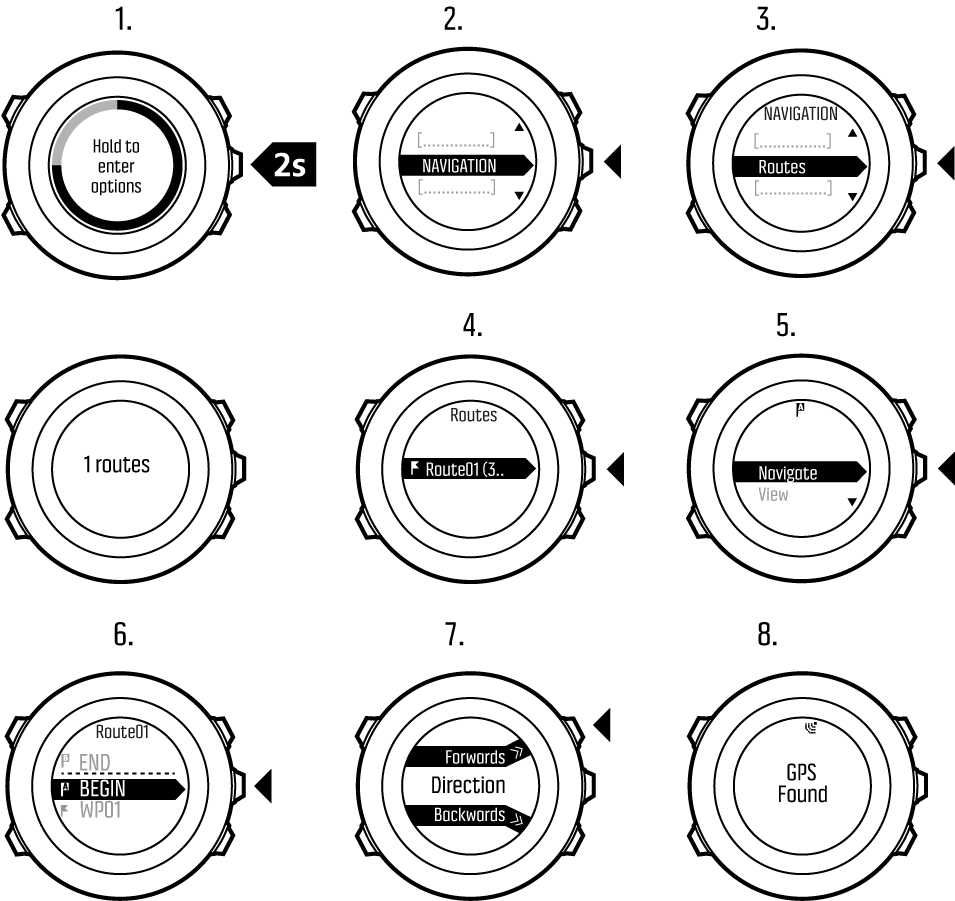 Suunto ambit3 store navigation