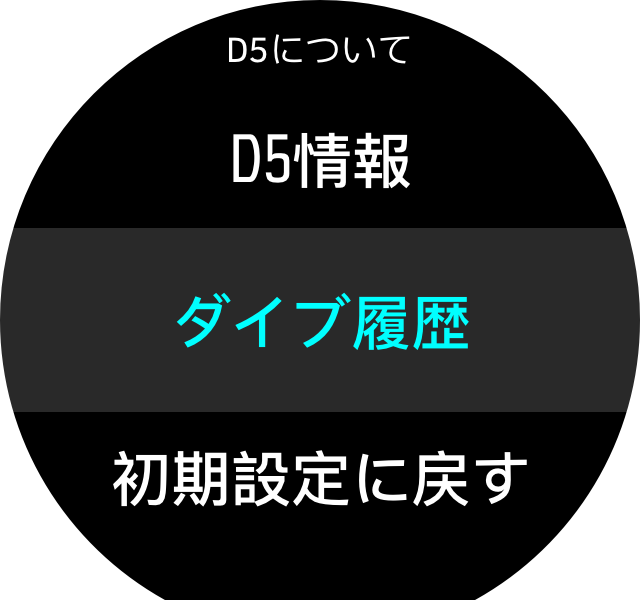 History menu D5