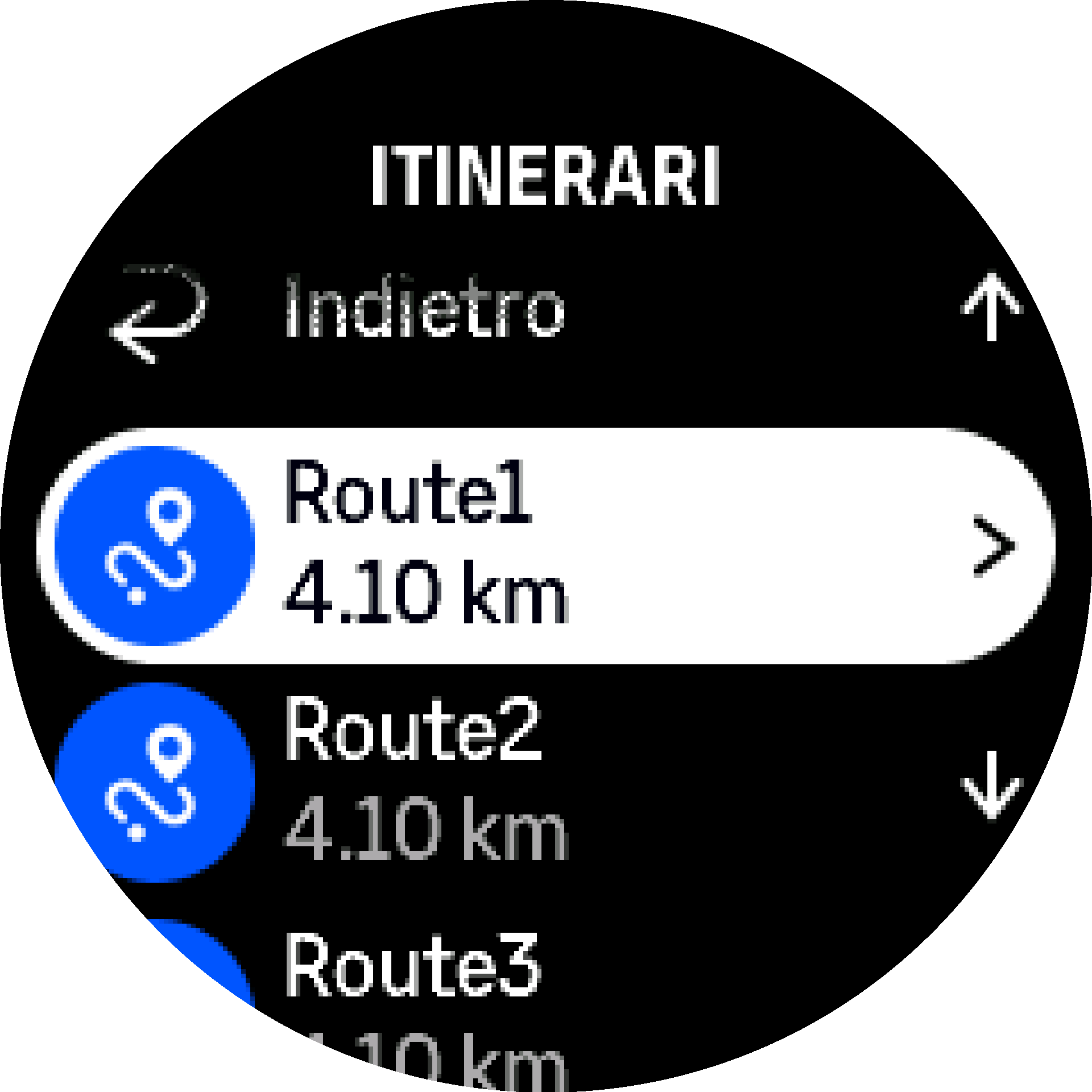 Elenco itinerari S9PP
