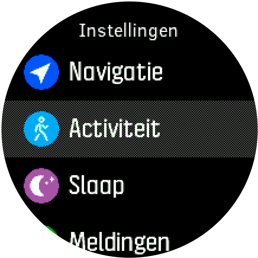 Instellingenmenu Spartan Trainer