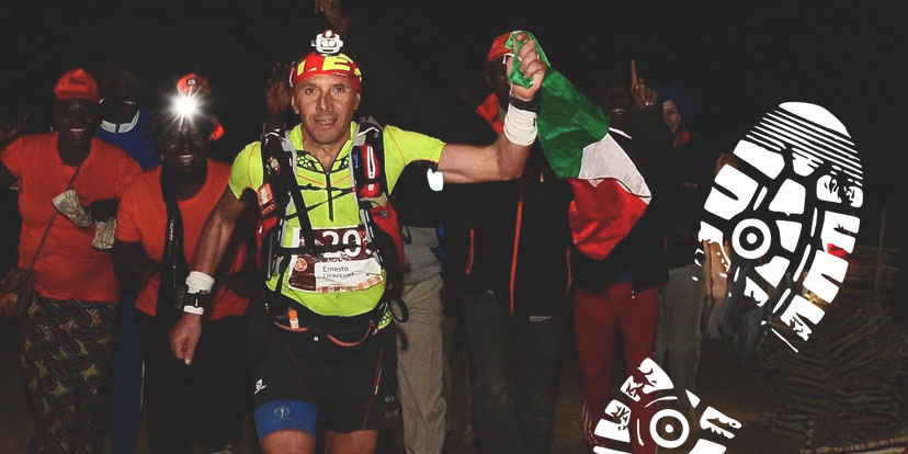 Ernesto Ciravegna  corre nel deserto con lo Sport Smart Watch Suunto Spartan Ultra