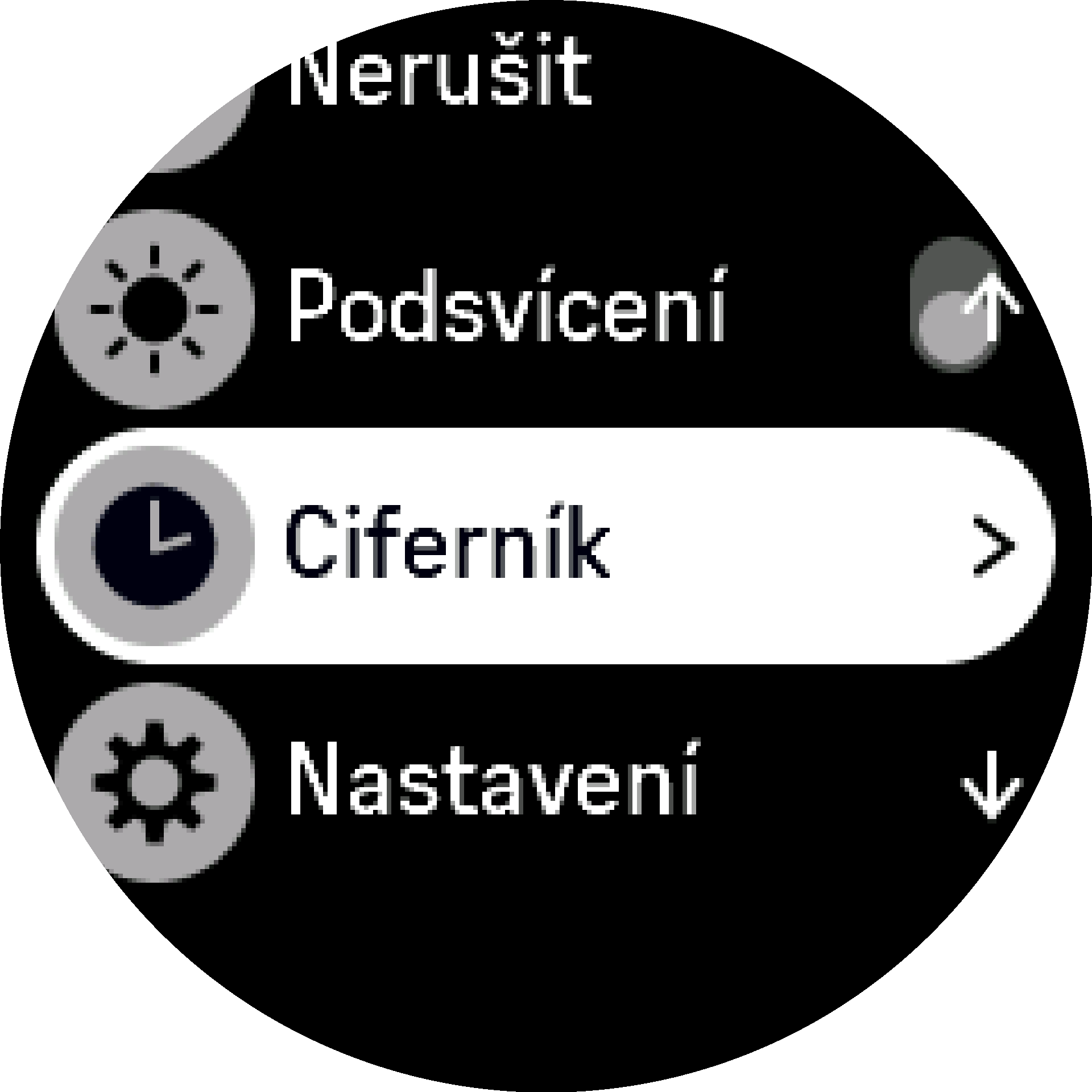 nastavení ciferníku S9PP