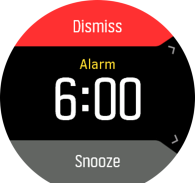 Alarm dismiss snooze