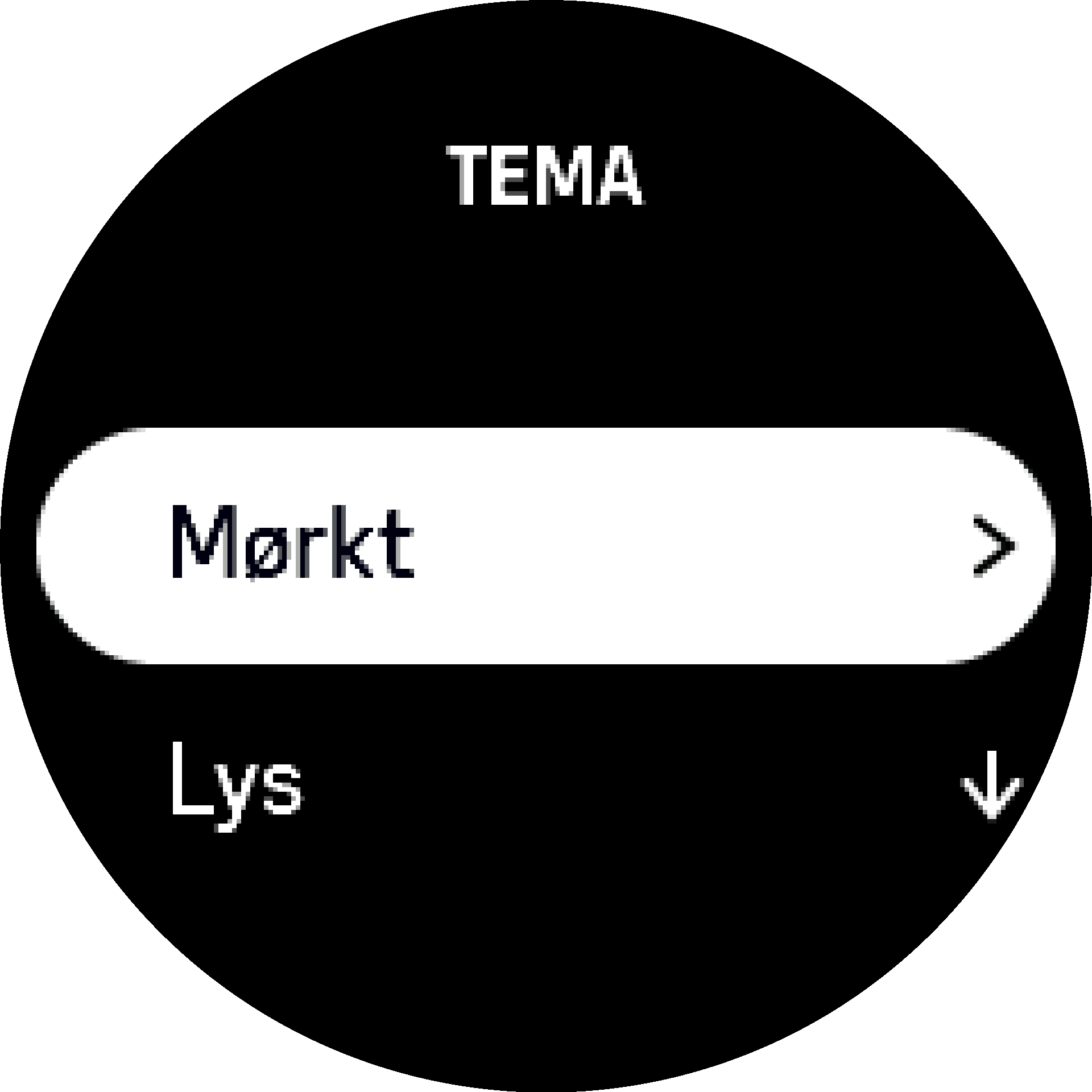 mørkt temaelement