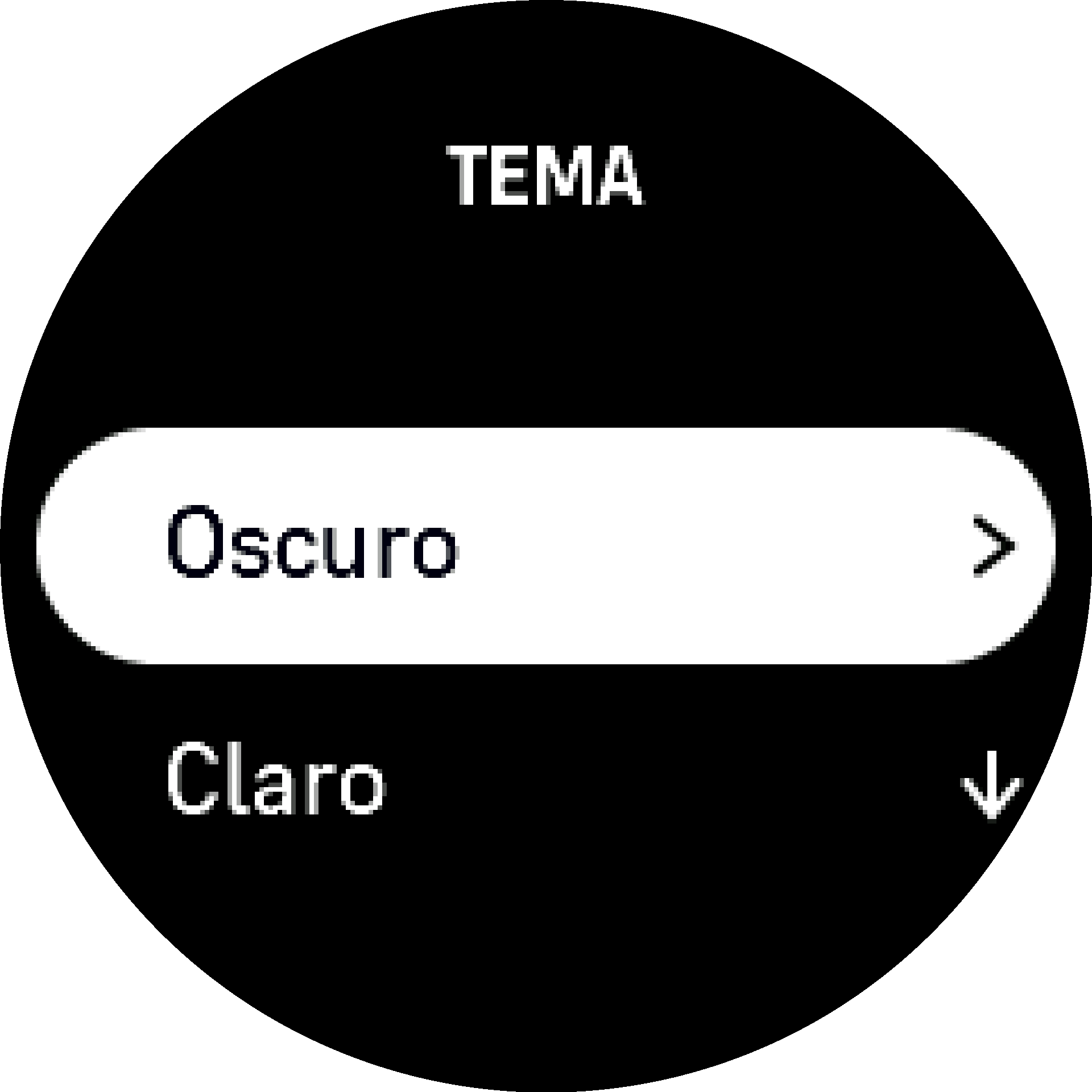 Elemento de tema oscuro