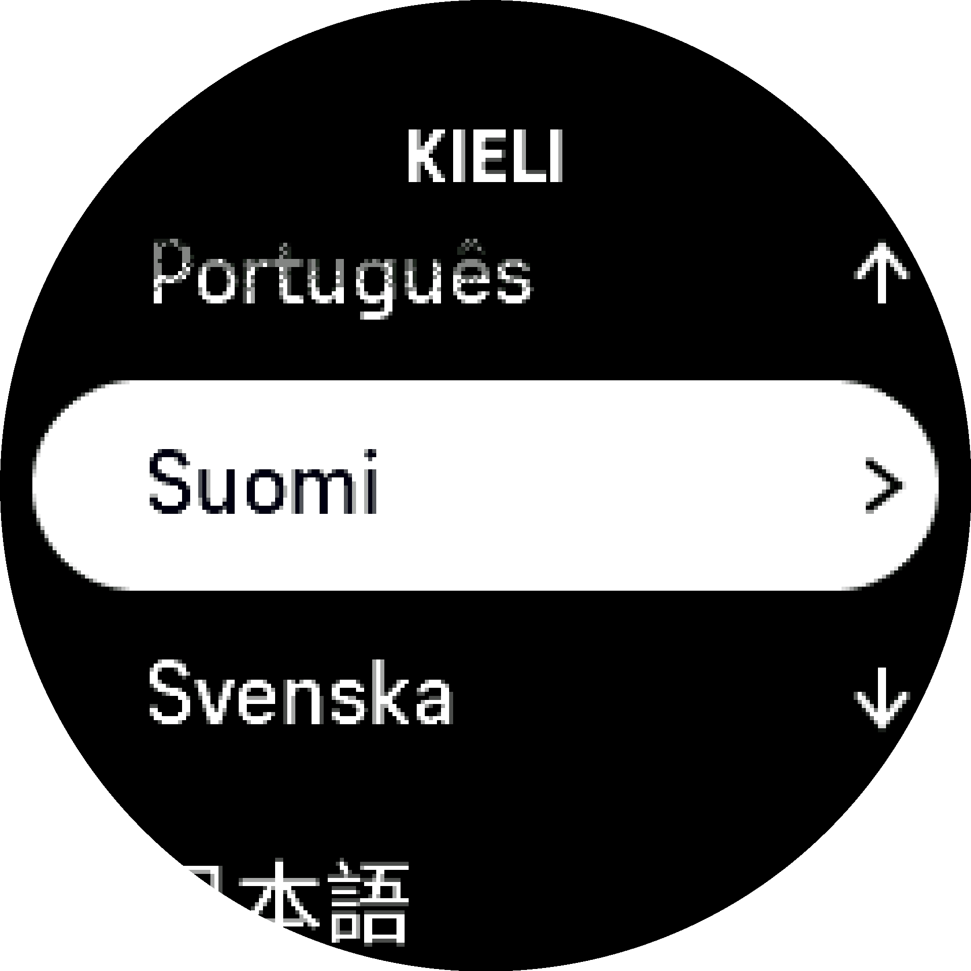 Kielen valinta S9PP
