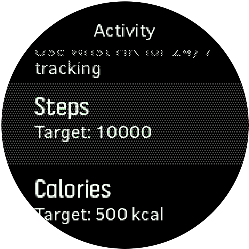 Suunto spartan step counter top