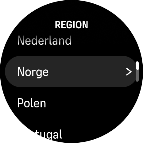 select region
