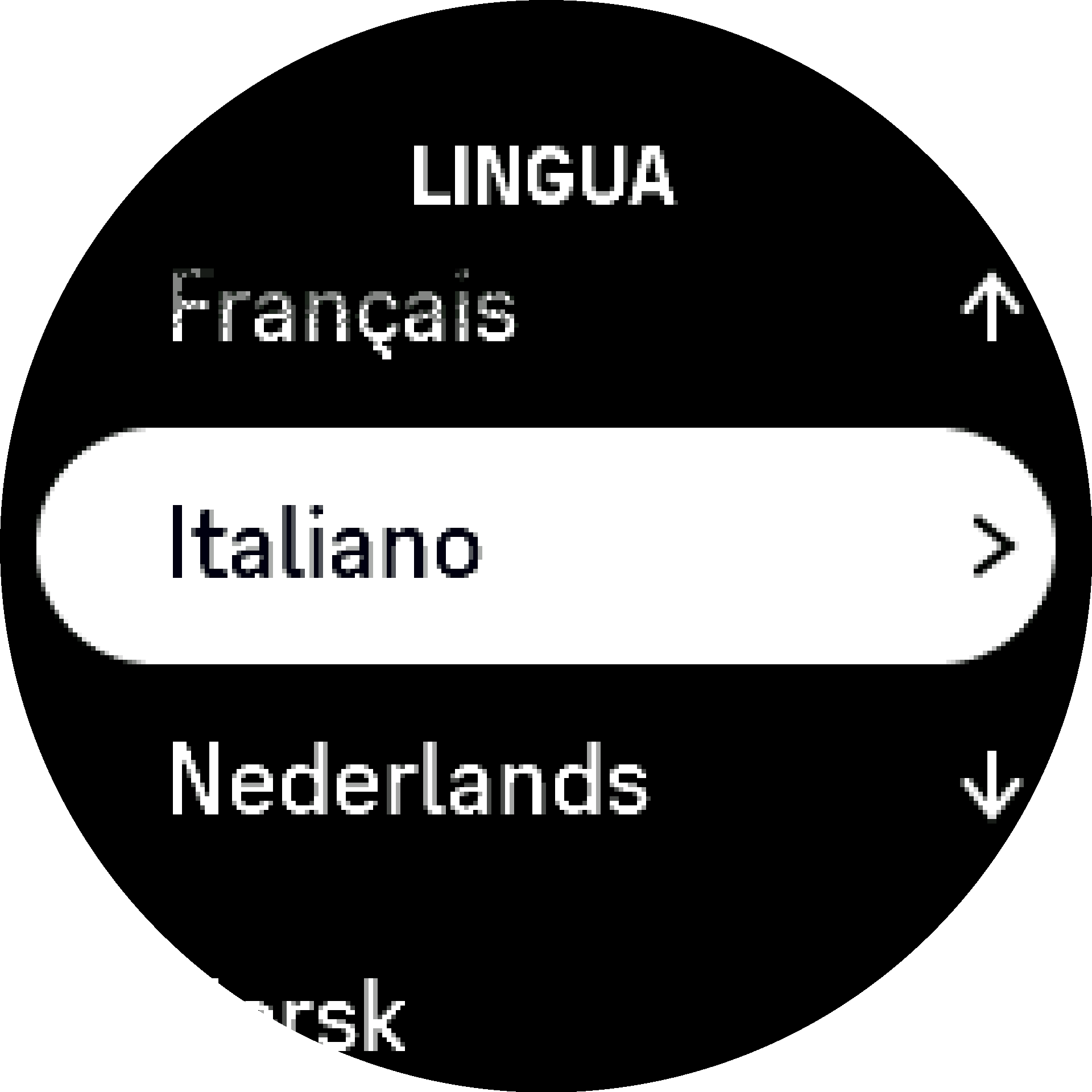 Seleziona la lingua S9PP