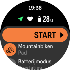 training race starten