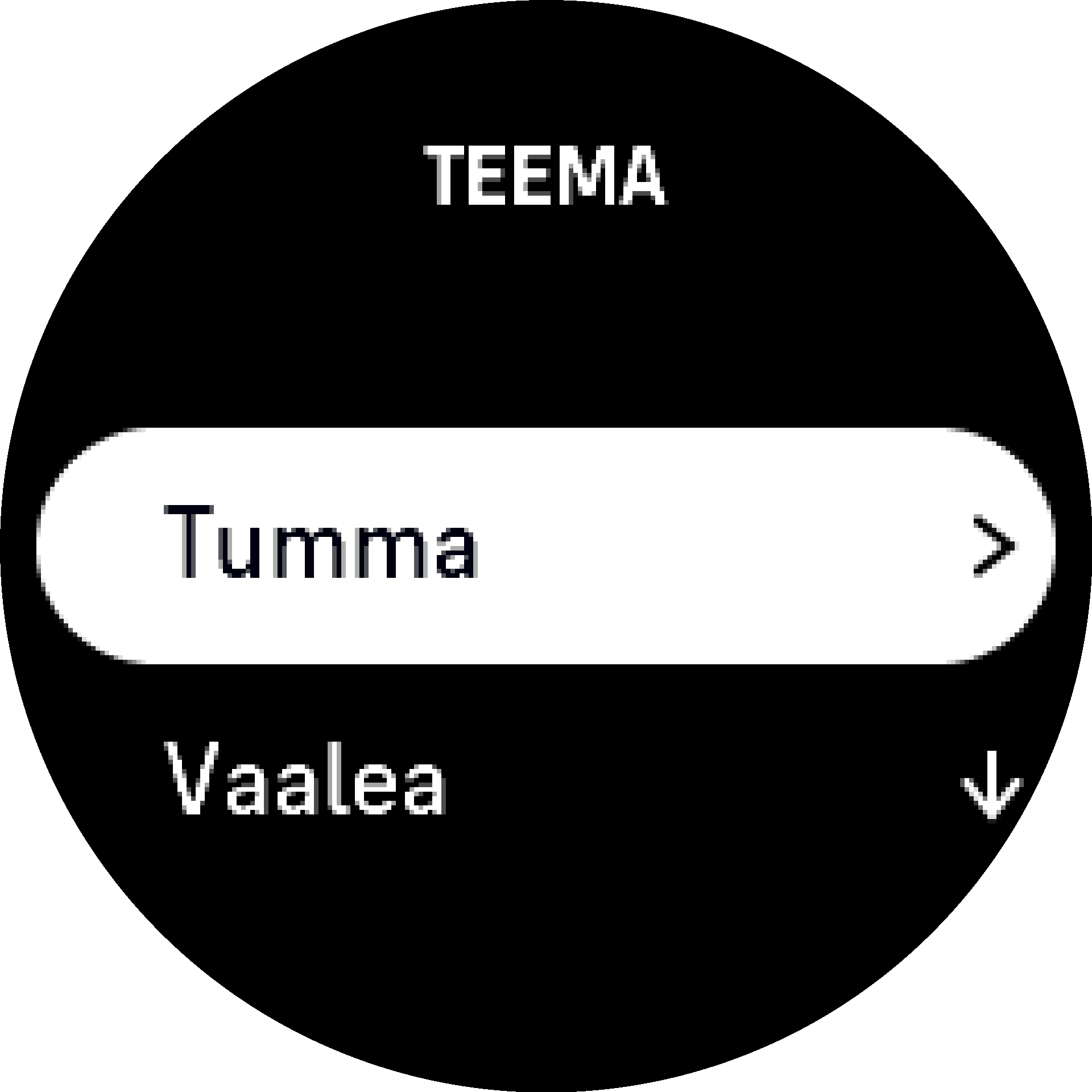 tumma väriteema