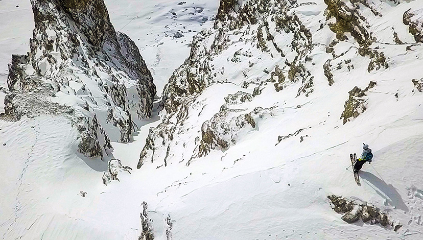 Linea la web serie di 10 episodi sulla nuova estetica dello sci ripido in Dolomiti