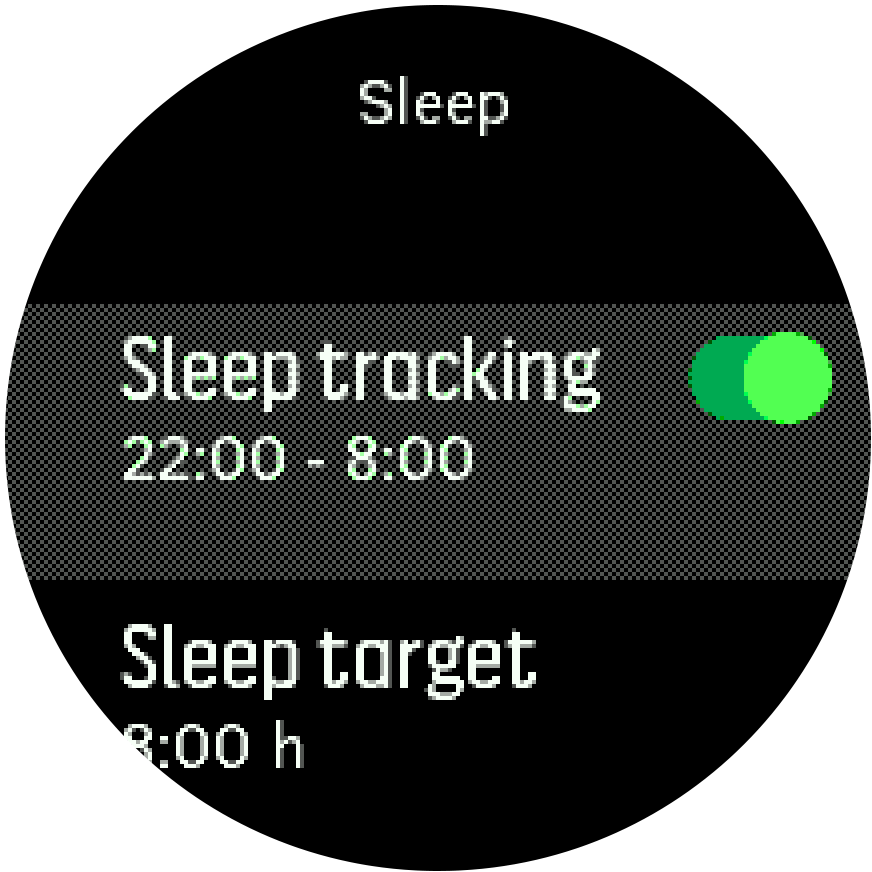 sleeptracking setting Trainer