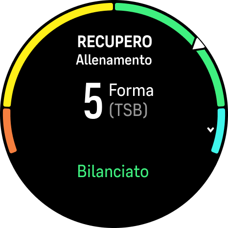 Widget Recupero allenamento