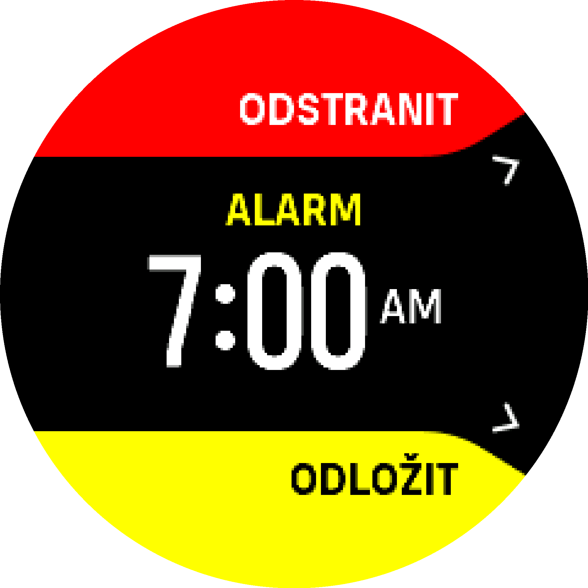 Alarm dismiss snooze S9PP