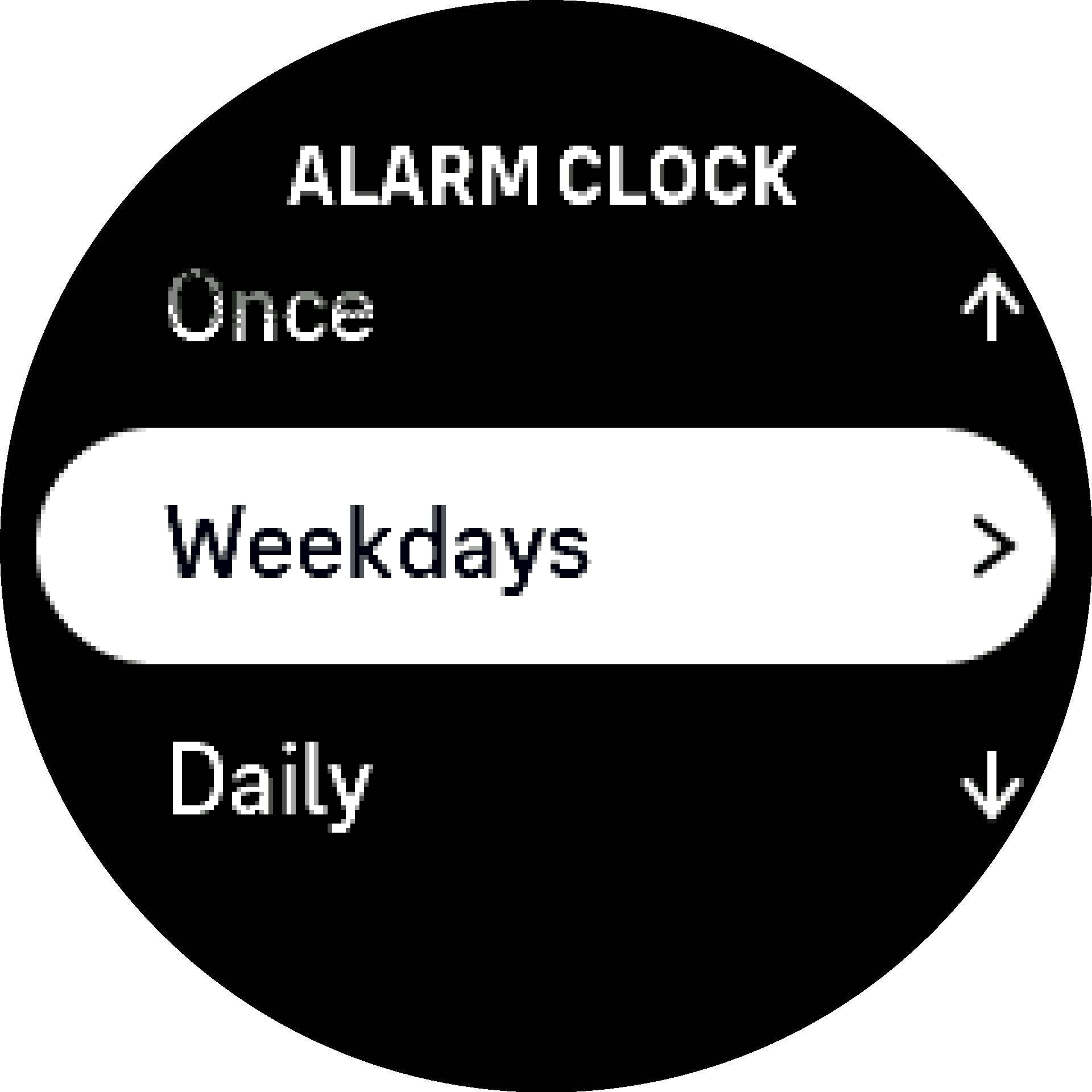 alarm settings step1 S9PP