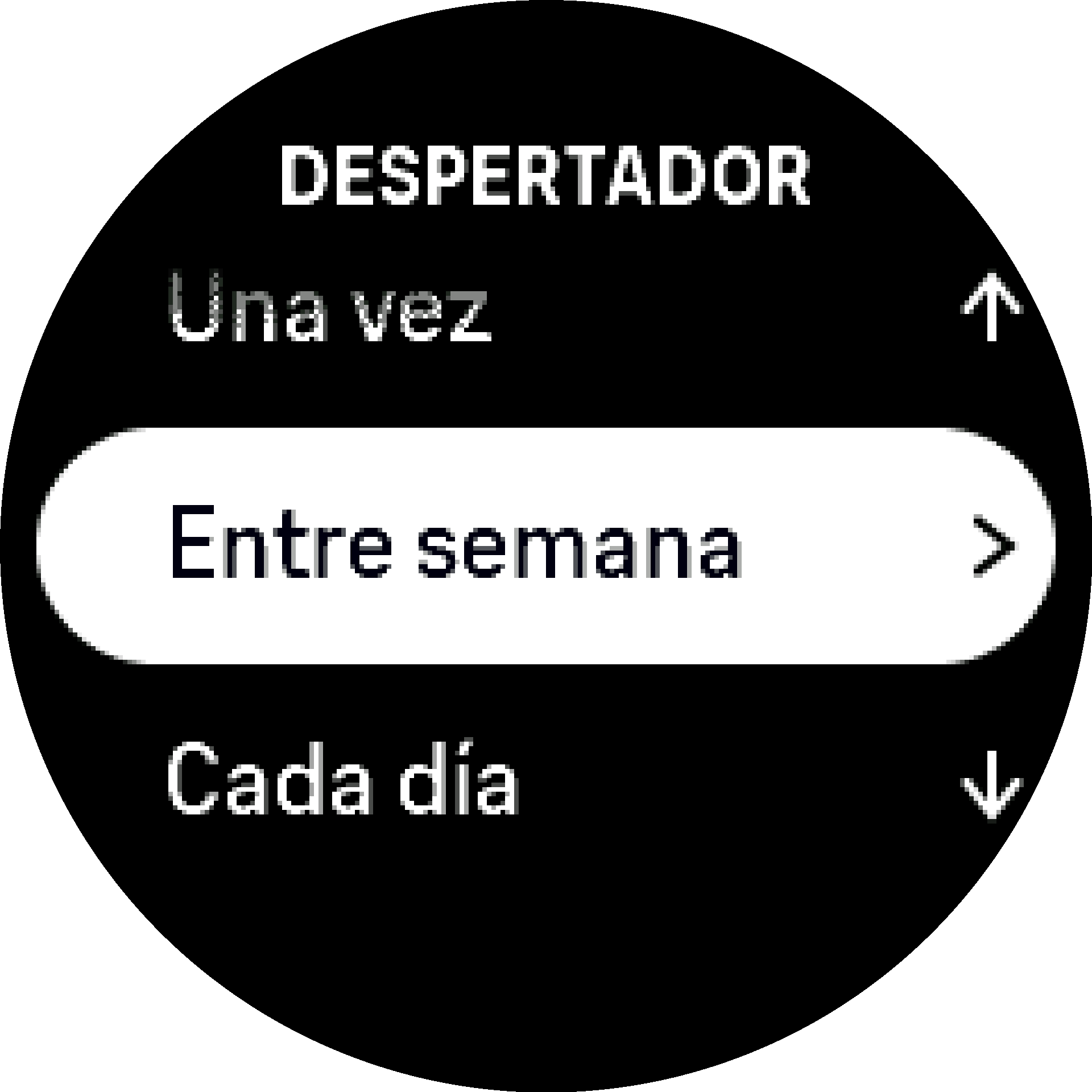 Ajustes de alarma paso 1 S9PP