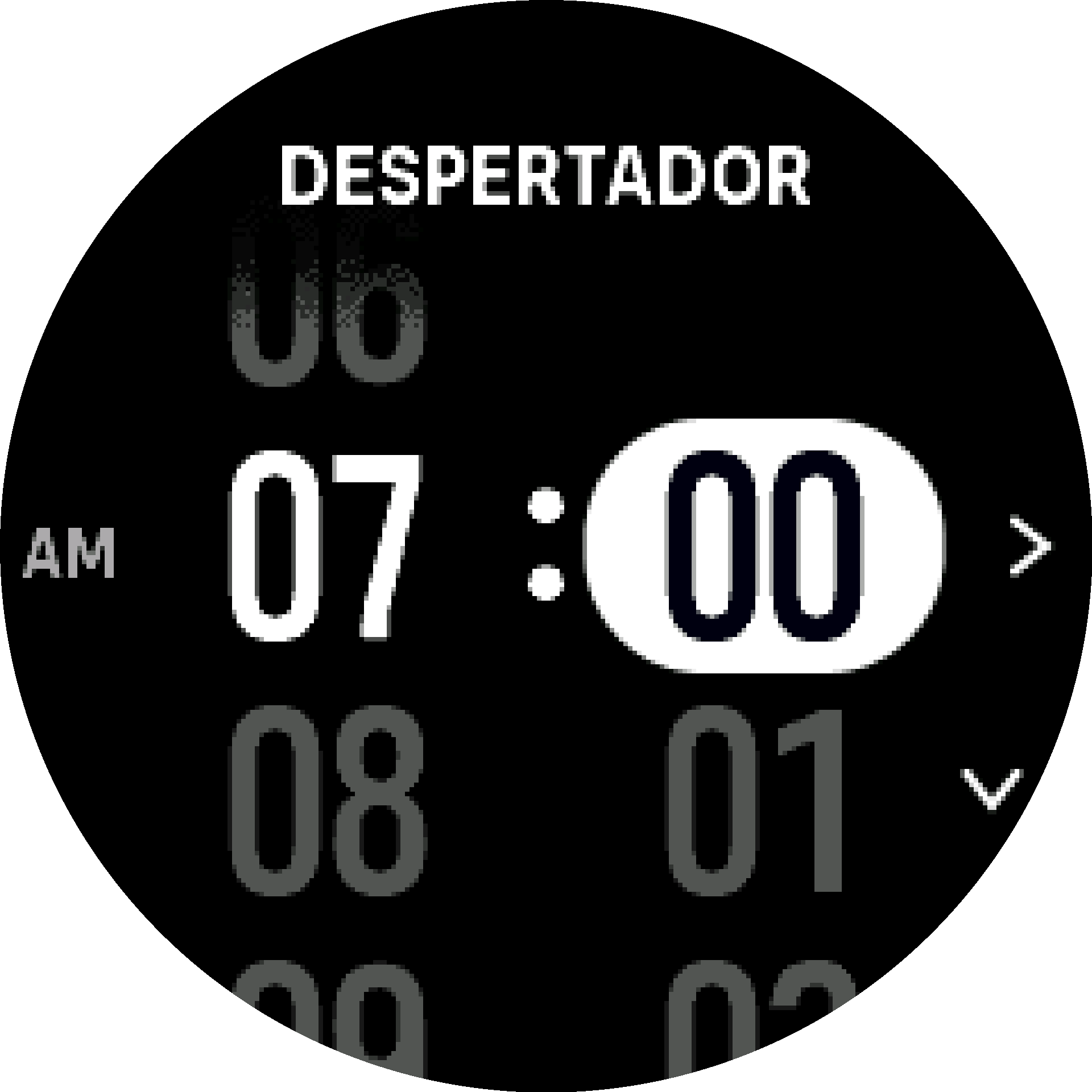 Ajustes de alarma paso 2 S9PP