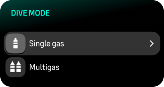 dive modes
