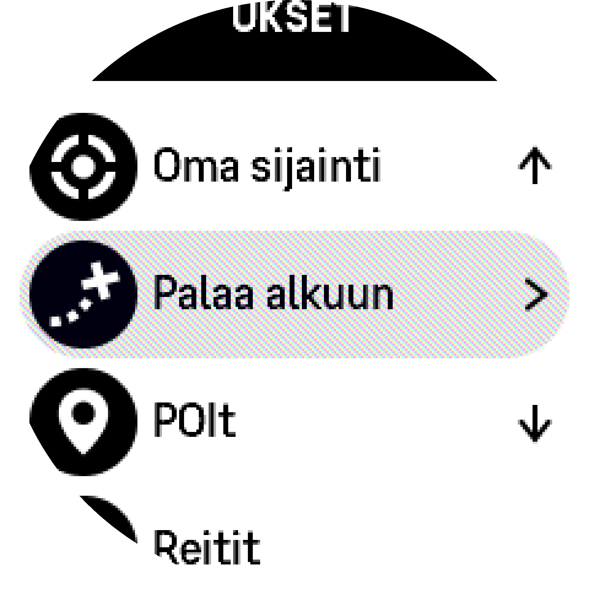 Vieritys Palaa alkuun -kohtaan S9PP