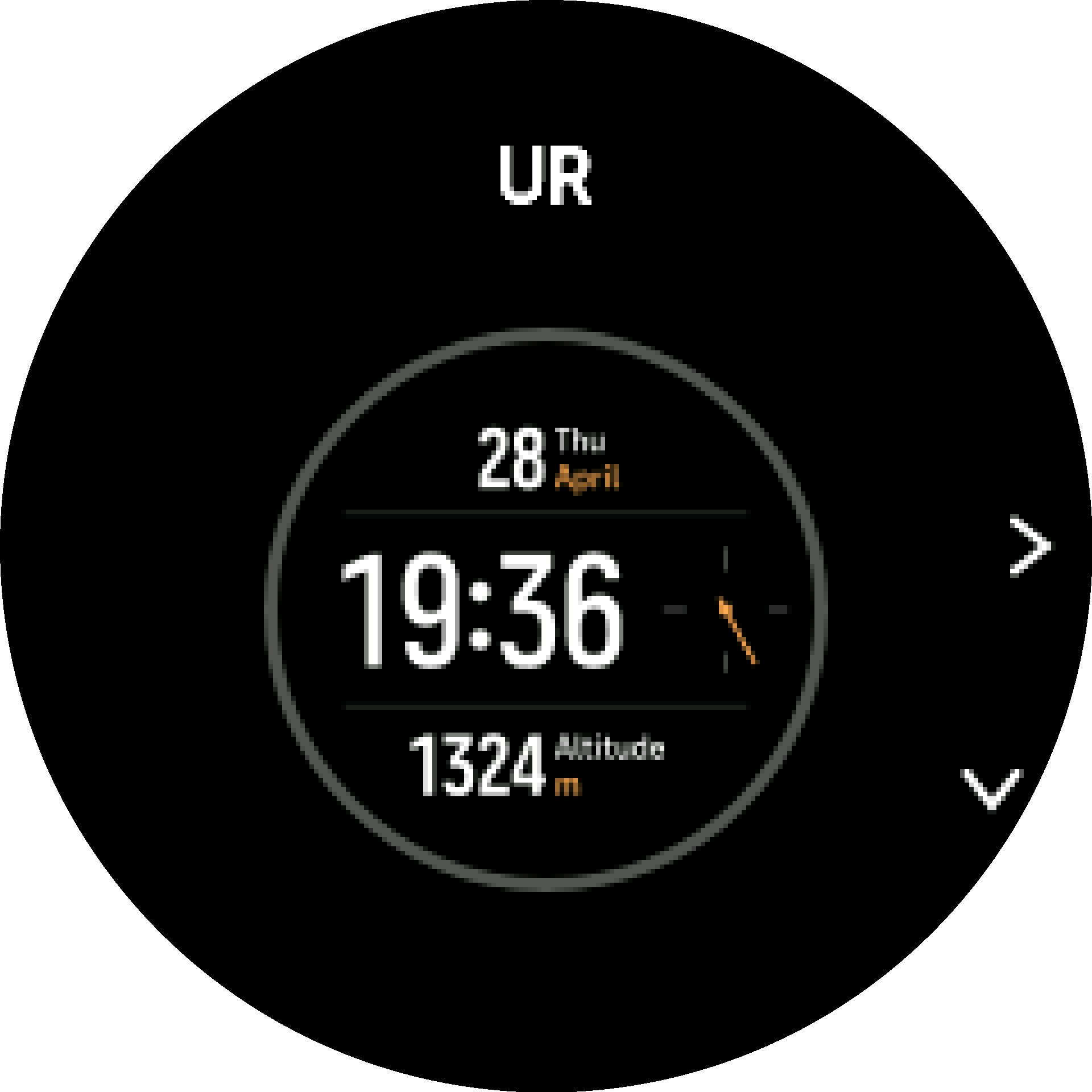 Watch Face Colour In Suunto Nautic S - Settings - Watch faces