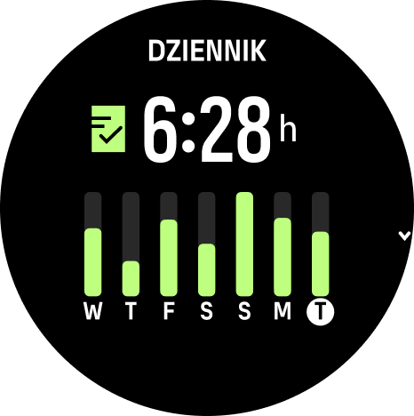 Widget záznamníka