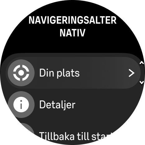 navigeringsalternativ Race