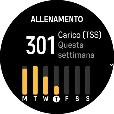 Widget Allenamento