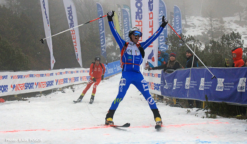 Damiano Lenzi Campione del Mondo di scialpinismo 2017 con Suunto