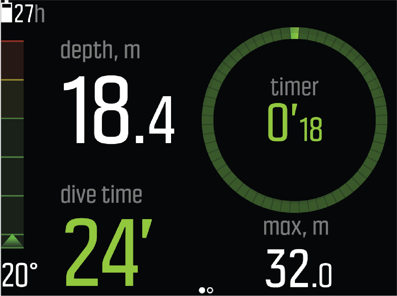 Suunto EON Core Features Dive modes