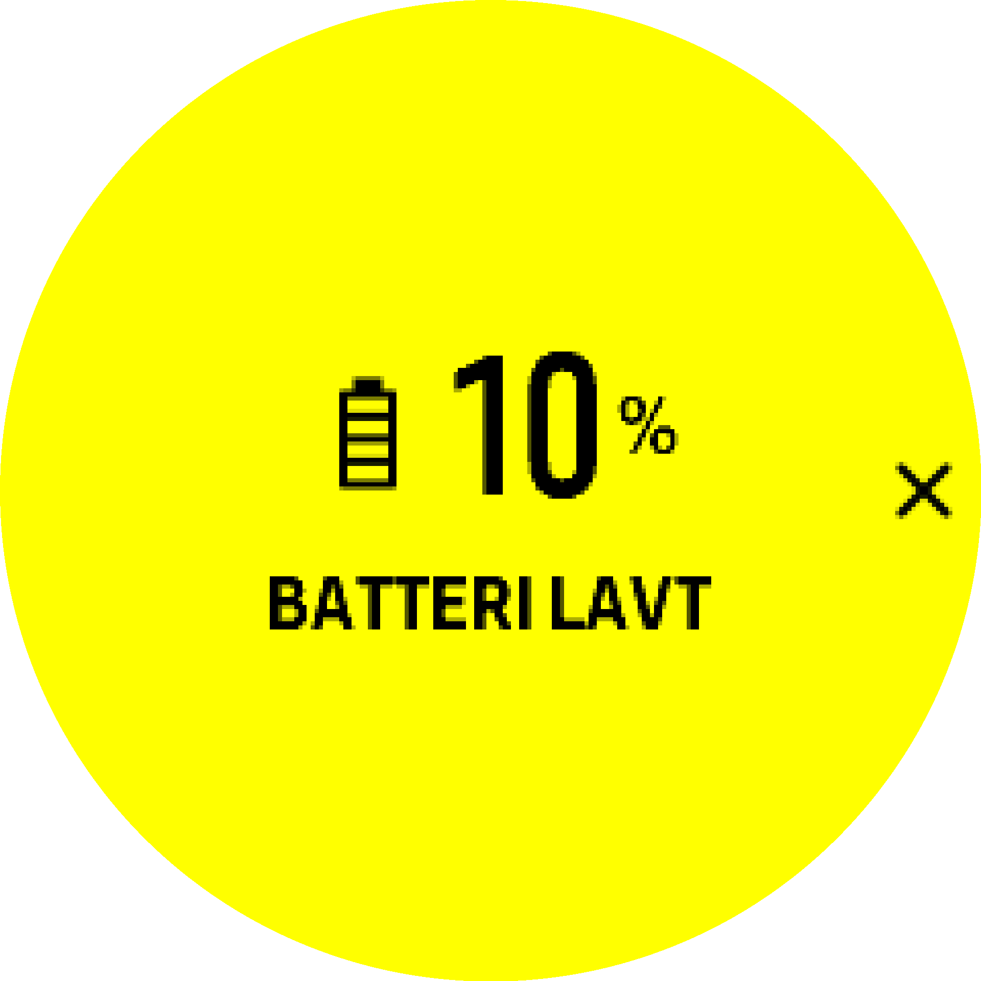 Avviso batteria S9PP