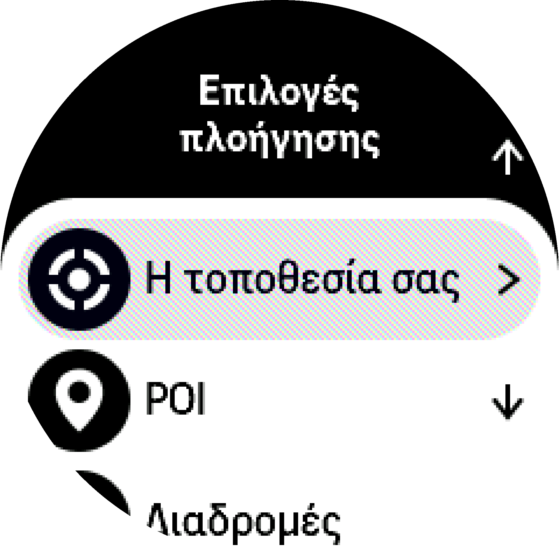 Επιλογές πλοήγησης S9PP