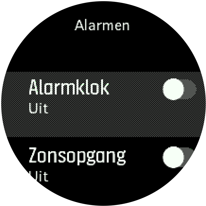 SunriseSunset alarm toggle Spartan Trainer