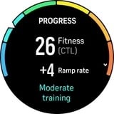 Le widget de progression sur une montre Suunto