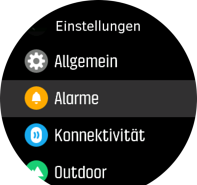 Settings menu Spartan