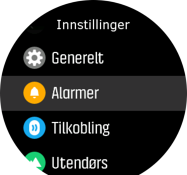 Settings menu Spartan