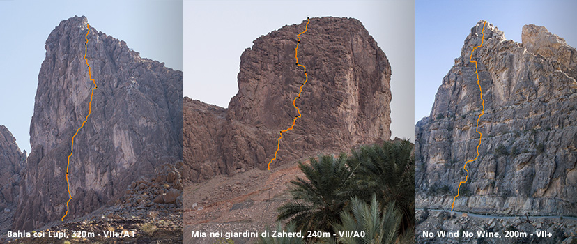 Nuove vie di arrampicata in Oman