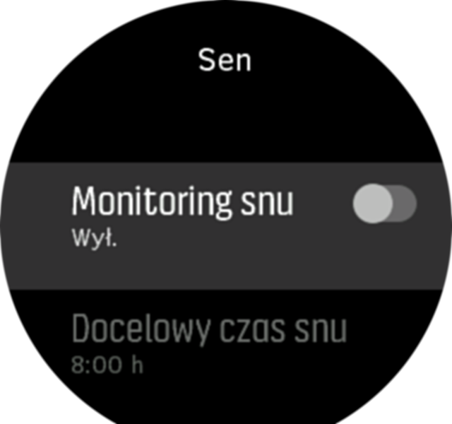 sleeptracking setting UltraSport