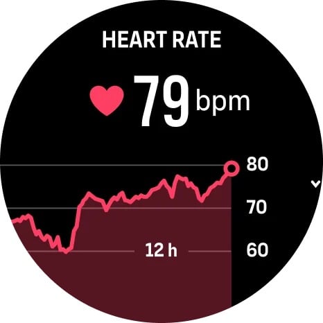 heart rate of suunto watch