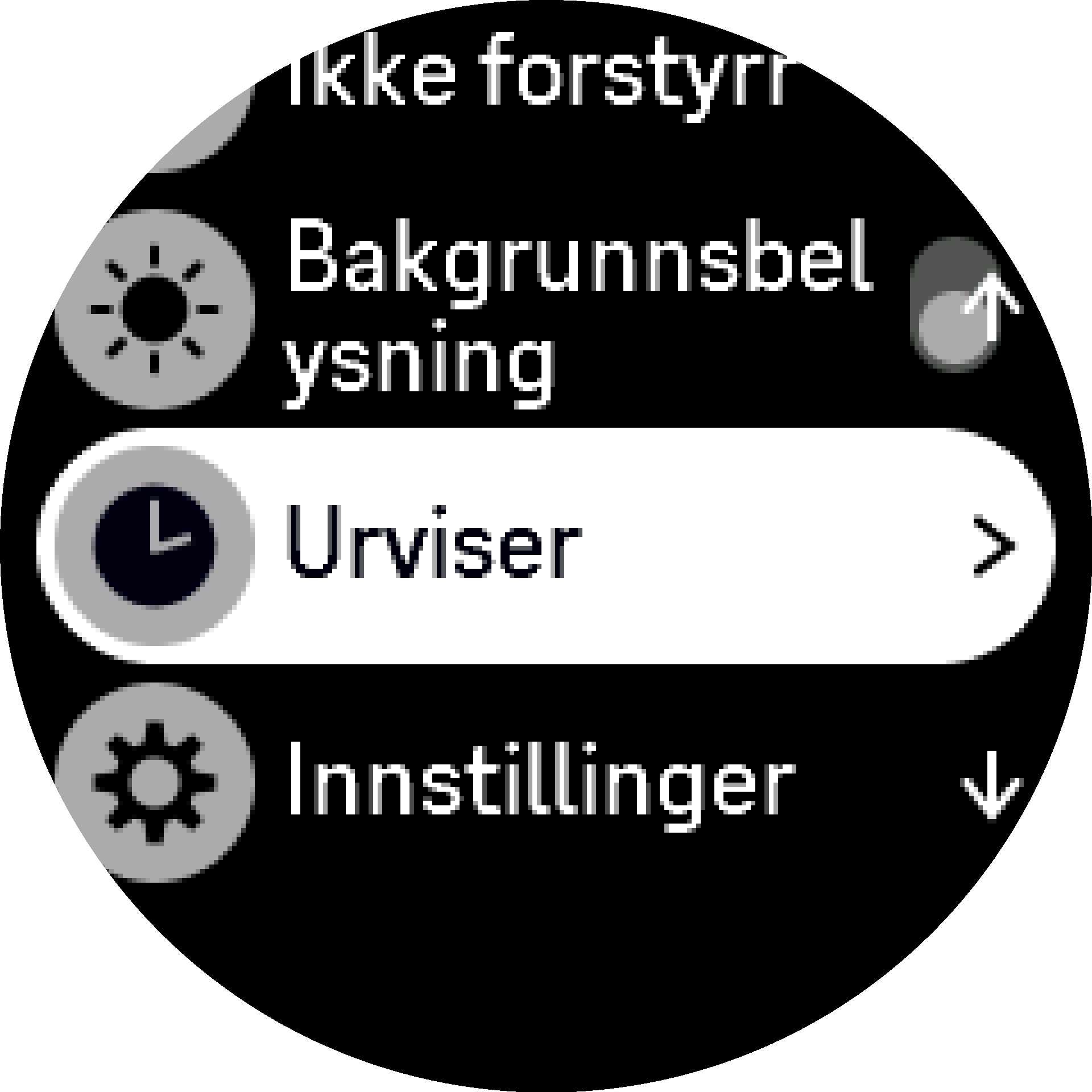 urskiveinnstilling S9PP