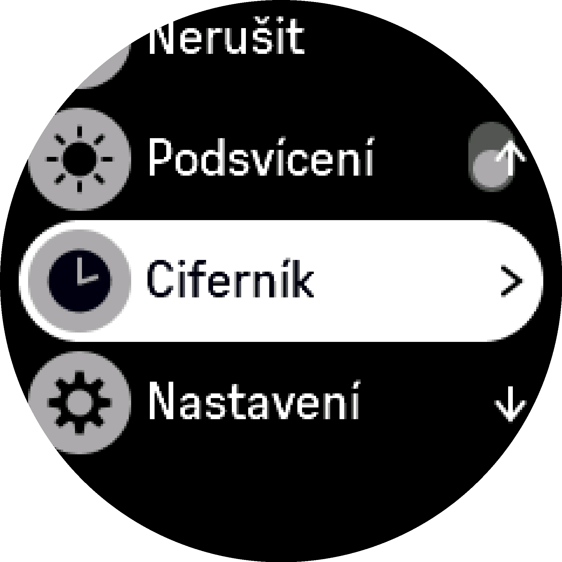 nastavení ciferníku S9PP