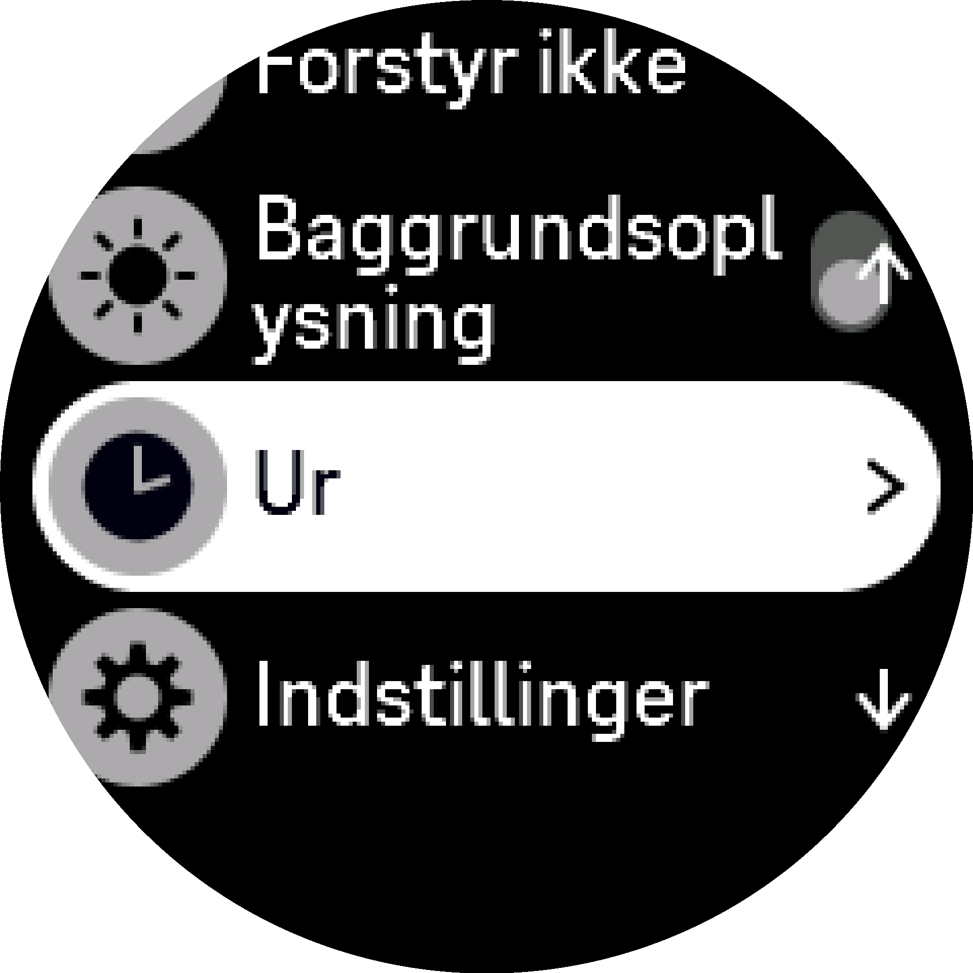 urskiveindstilling S9PP