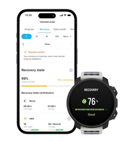 Vérifiez votre état de récupération dans l’application et sur votre montre Suunto