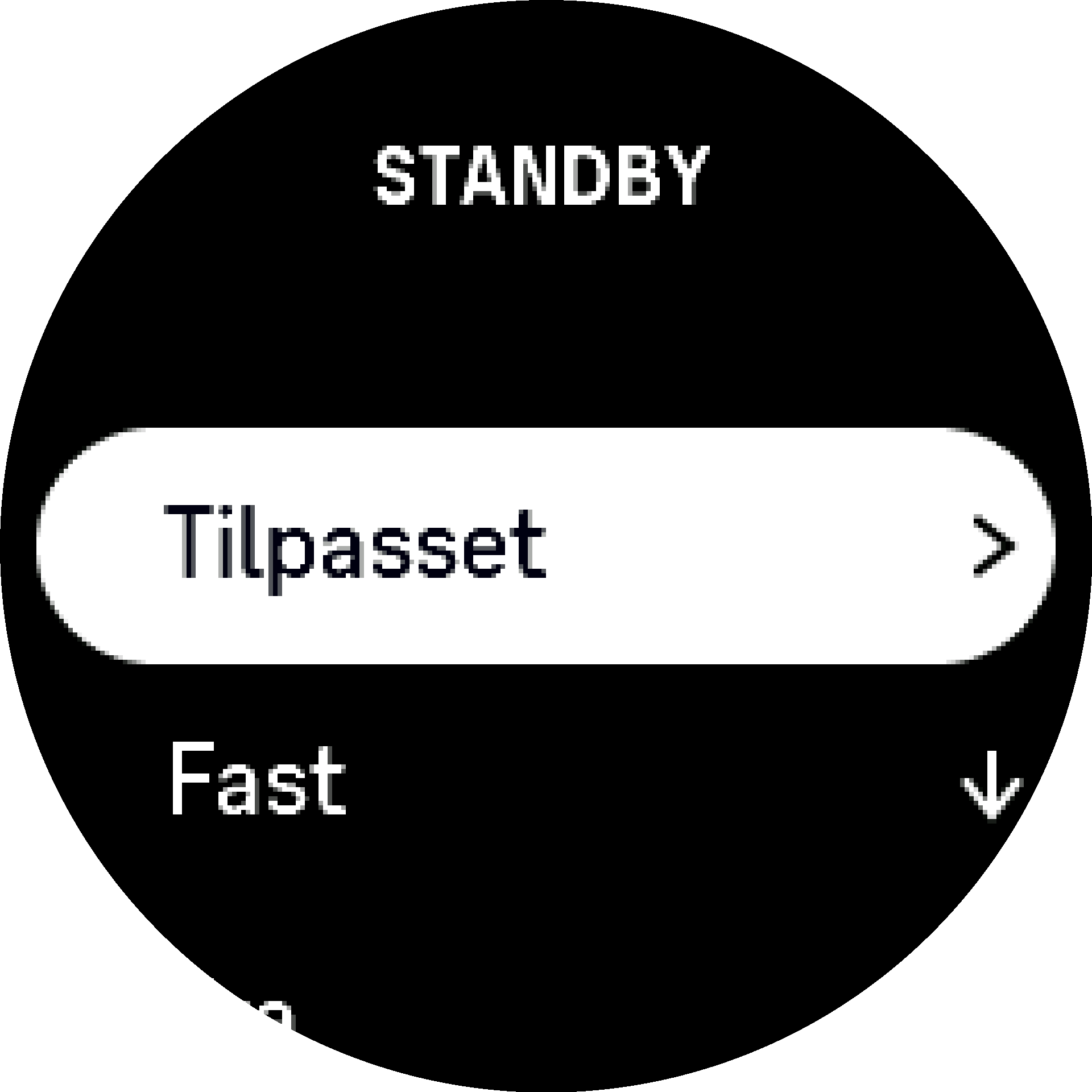 Indstillinger for baggrundsbelysning S9PP