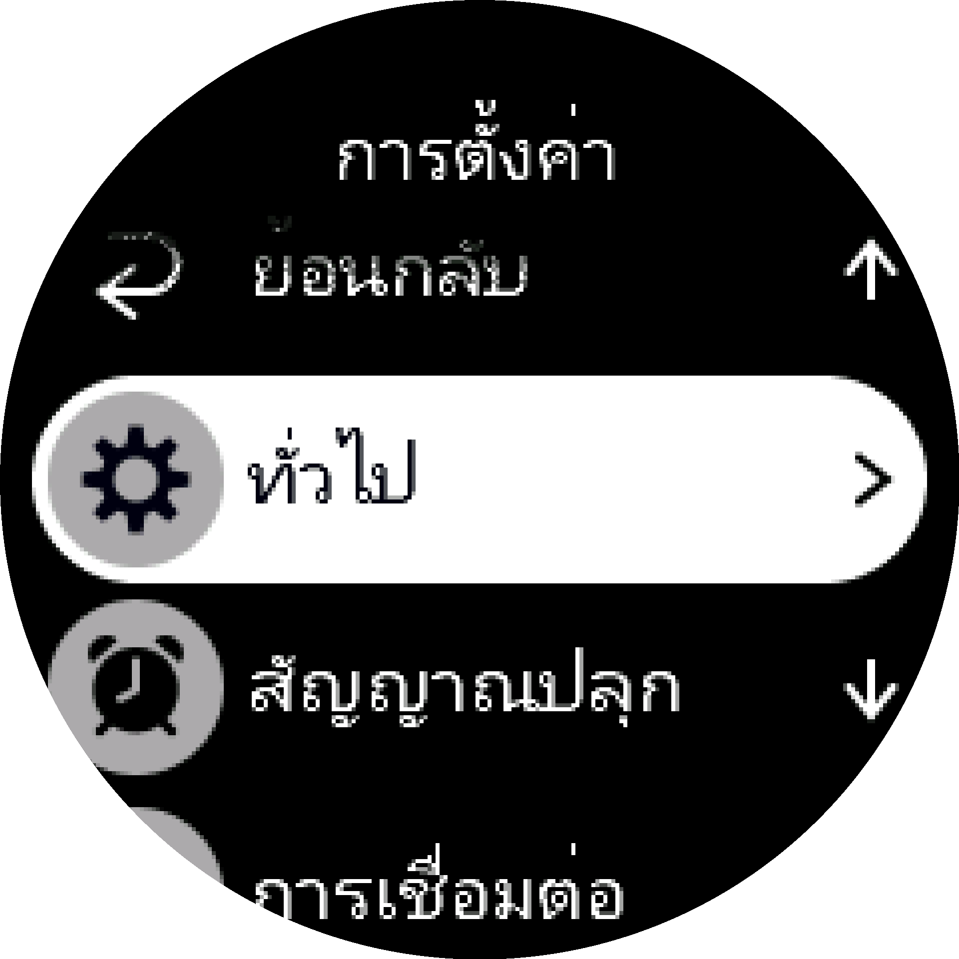 เมนูการตั้งค่า S9PP