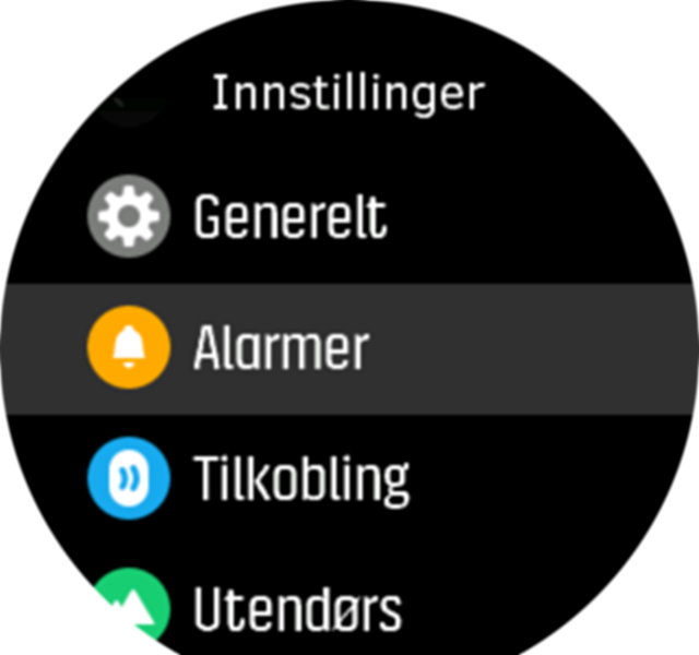 Settings menu Spartan